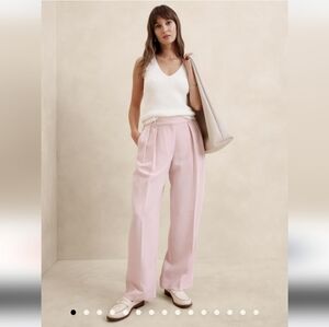 Banana Republic Pink Wide Leg Pants